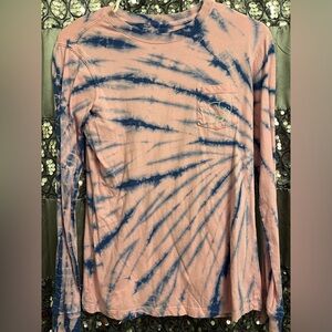 IVORY ELLA Pink/Blue Tie-Dye Long Sleeve Shirt